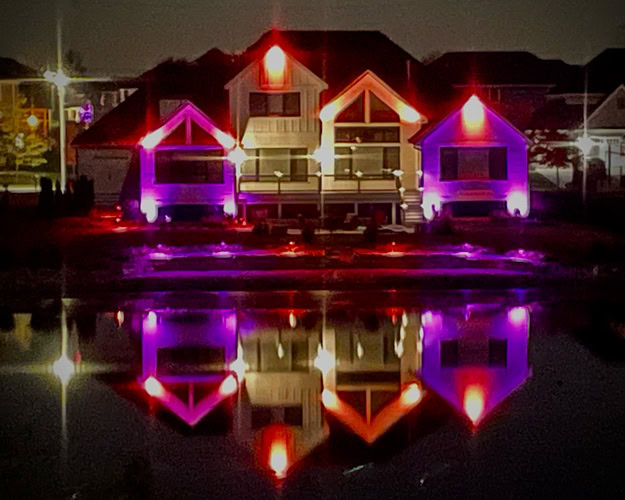 colorful house lighting