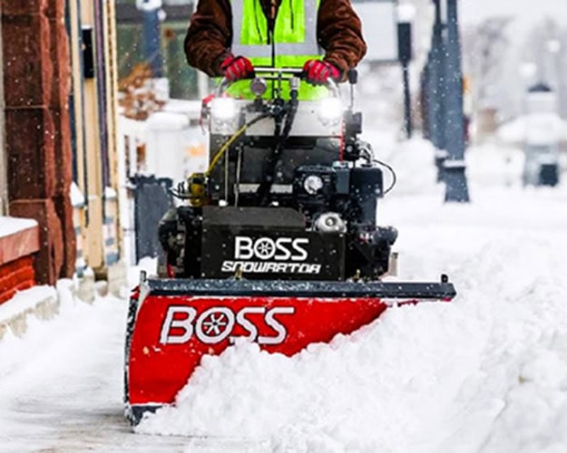 clearing snow